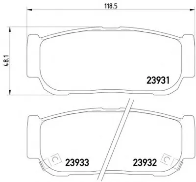 Комплект тормозных колодок, дисковый тормоз MINTEX купить