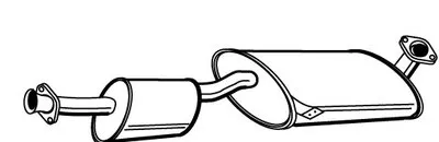 Средний глушитель выхлопных газов WALKER купить