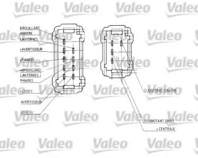 Выключатель на колонке рулевого управления VALEO купить