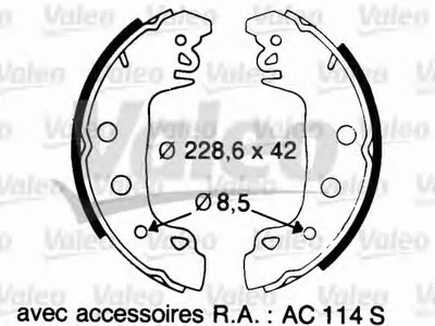 Комплект тормозных колодок VALEO купить