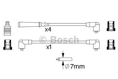 Комплект проводов зажигания BOSCH купить