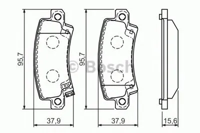 Комплект тормозных колодок, дисковый тормоз BOSCH купить