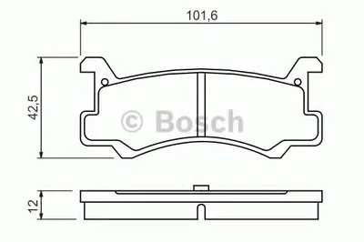 Комплект тормозных колодок, дисковый тормоз BOSCH купить