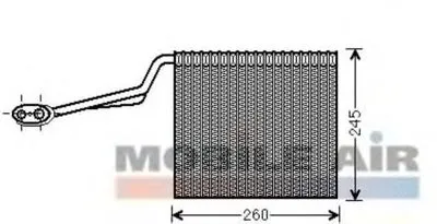 Испаритель, кондиционер VAN WEZEL купить