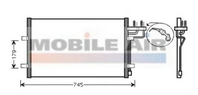Конденсатор, кондиционер VAN WEZEL купить