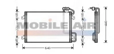 Конденсатор, кондиционер VAN WEZEL купить