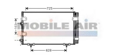 Конденсатор, кондиционер VAN WEZEL купить