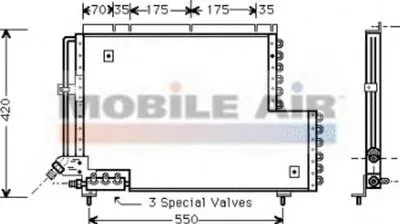 Конденсатор, кондиционер VAN WEZEL купить