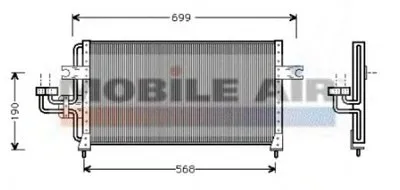 Конденсатор, кондиционер VAN WEZEL купить