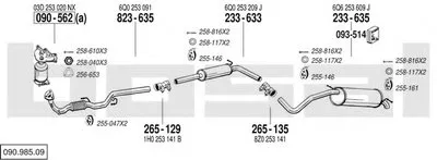 Система выпуска ОГ BOSAL купить