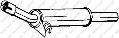 Средний глушитель выхлопных газов BOSAL купить