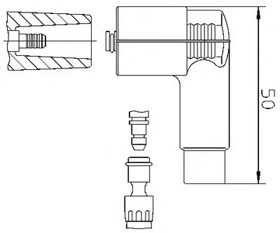 Вилка, распределитель зажигания; Вилка, катушка зажигания BREMI купить