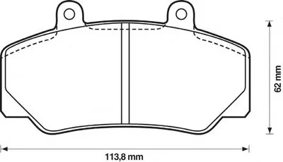 Комплект тормозных колодок, дисковый тормоз JURID купить