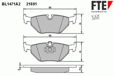 Комплект тормозных колодок, дисковый тормоз FTE купить