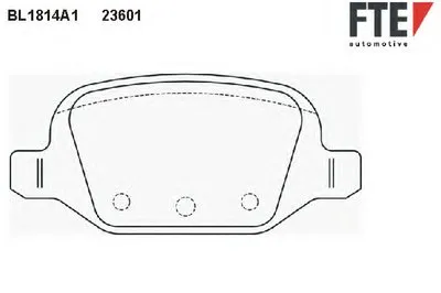 Комплект тормозных колодок, дисковый тормоз FTE купить