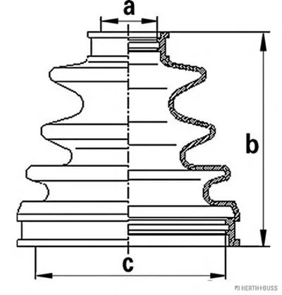 Комплект пылника, приводной вал HERTH+BUSS JAKOPARTS купить