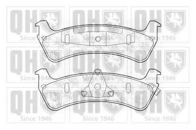 Комплект тормозных колодок, дисковый тормоз QUINTON HAZELL купить