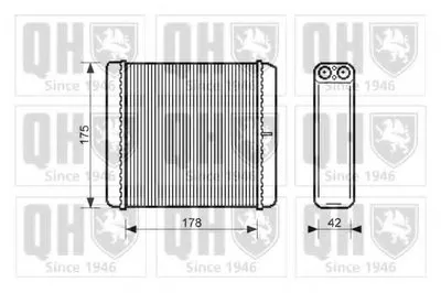 Теплообменник, отопление салона QUINTON HAZELL купить