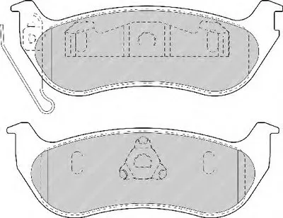 Комплект тормозных колодок, дисковый тормоз PREMIER FERODO купить