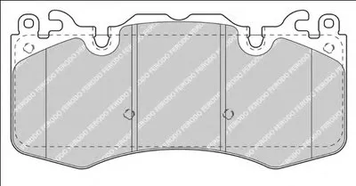 Комплект тормозных колодок, дисковый тормоз PREMIER FERODO купить
