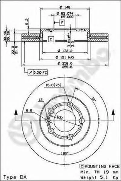 Тормозной диск COATED DISC LINE BREMBO купить