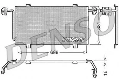 Конденсатор, кондиционер DENSO купить