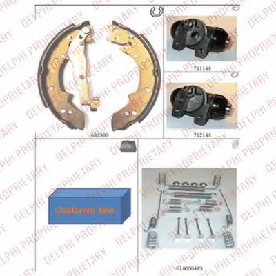 Комплект тормозных колодок DELPHI купить