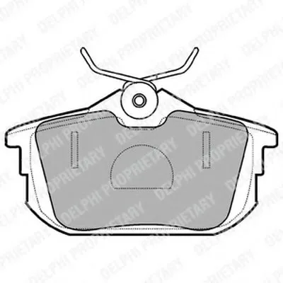 Комплект тормозных колодок, дисковый тормоз DELPHI купить
