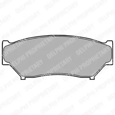 Комплект тормозных колодок, дисковый тормоз DELPHI купить