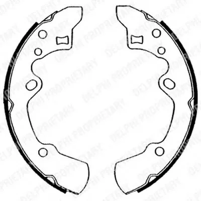 Комплект тормозных колодок DELPHI купить