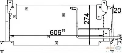 Конденсатор, кондиционер BEHR HELLA SERVICE купить
