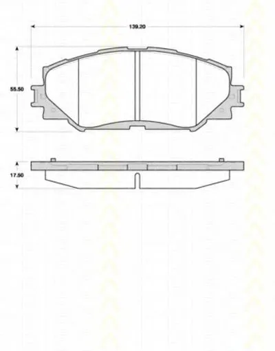 Комплект тормозных колодок, дисковый тормоз TRISCAN купить