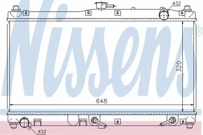 Радиатор, охлаждение двигателя NISSENS купить