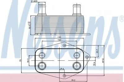 масляный радиатор, двигательное масло NISSENS купить