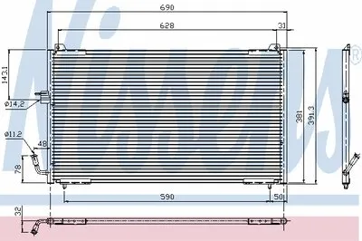Конденсатор, кондиционер NISSENS купить