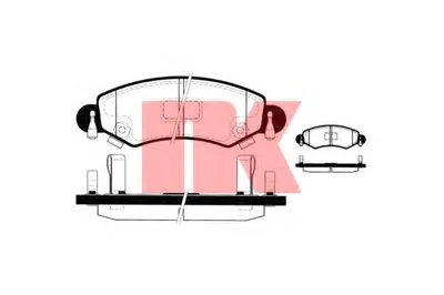 Комплект тормозных колодок, дисковый тормоз NK купить