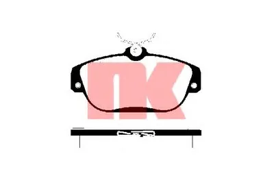 Комплект тормозных колодок, дисковый тормоз NK купить