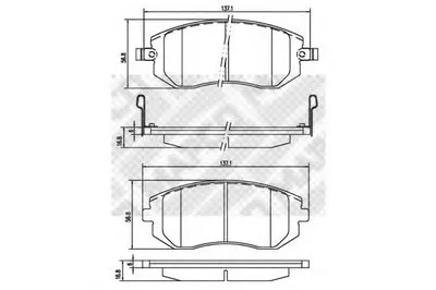 Комплект тормозных колодок, дисковый тормоз MAPCO купить