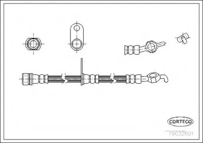 Тормозной шланг CORTECO купить