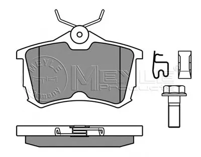Комплект тормозных колодок, дисковый тормоз MEYLE купить