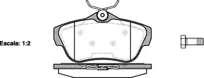 Комплект тормозных колодок, дисковый тормоз REMSA купить