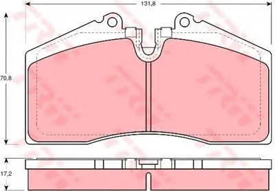 Комплект тормозных колодок, дисковый тормоз TRW купить