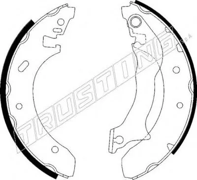 Комплект тормозных колодок TRUSTING купить