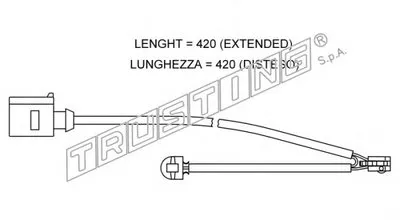 Сигнализатор, износ тормозных колодок TRUSTING купить