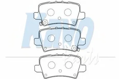Комплект тормозных колодок, дисковый тормоз MK KASHIYAMA KAVO PARTS купить