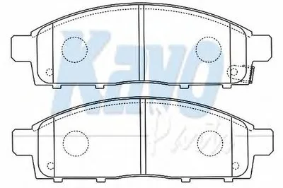 Комплект тормозных колодок, дисковый тормоз MK KASHIYAMA KAVO PARTS купить
