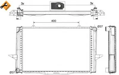 Радиатор, охлаждение двигателя EASY FIT NRF купить