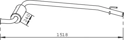 Предглушитель выхлопных газов DINEX купить