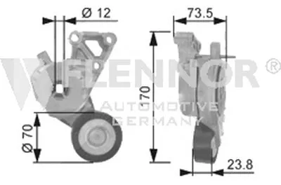 Натяжная планка, поликлиновой ремень FLENNOR купить