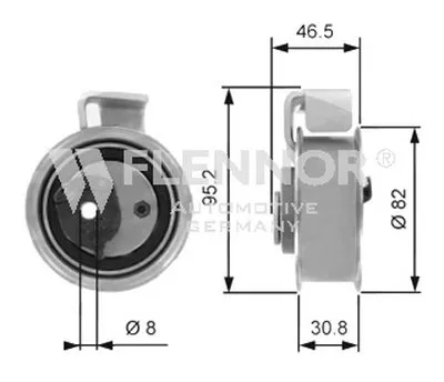 Натяжной ролик, ремень ГРМ FLENNOR купить